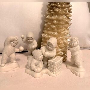 Dept 56 SnowBabies Winter Play on a Snowy Day